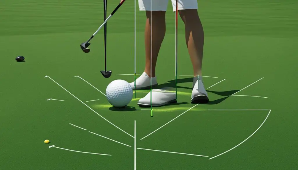 golf swing ball position