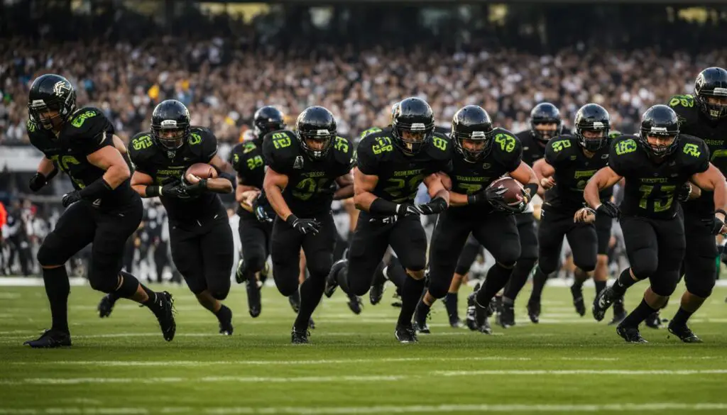 visibility of football players wearing black paint