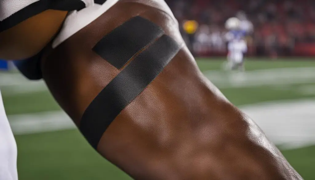 sports tape for football players