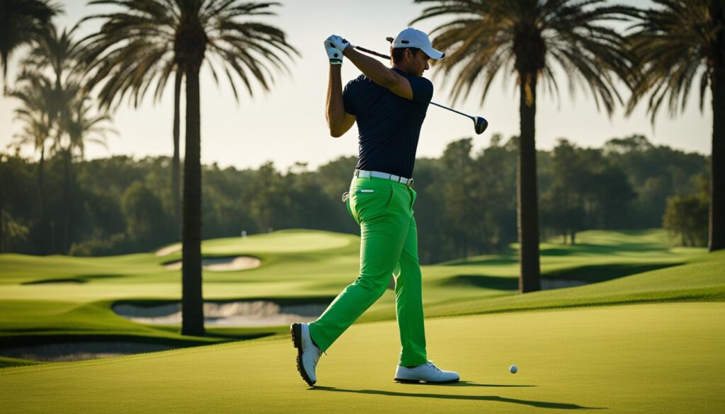 comfort and flexibility in golf attire