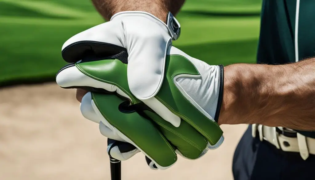 golf glove hand