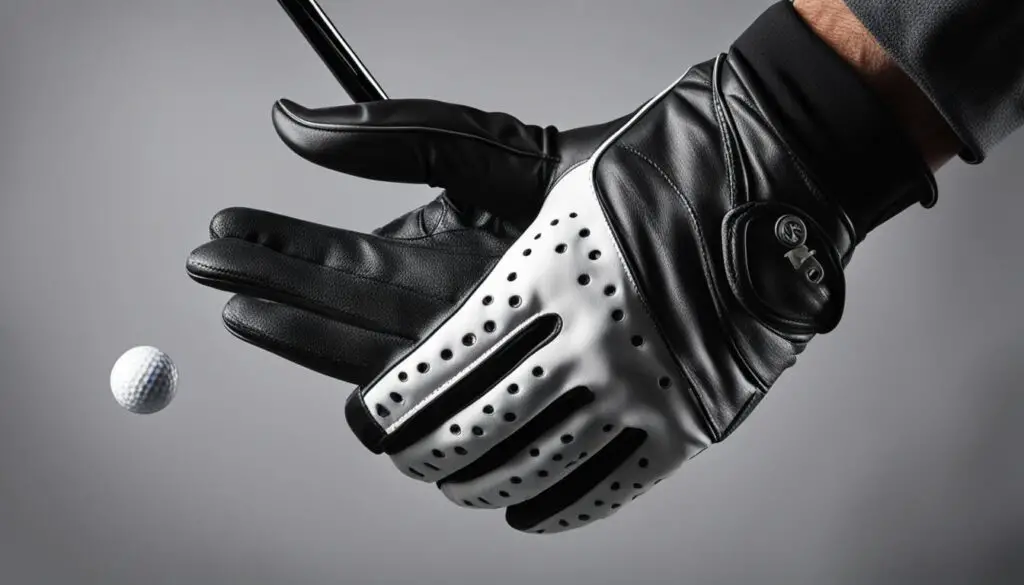 golf glove hand