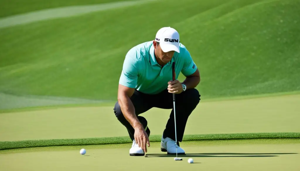 golfers glove off putting technique